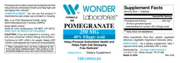 Label for Pomegranate 250 mg