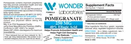 Label for Pomegranate 250 mg