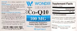 Label for Co-Q10 100 mg