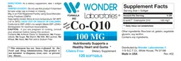 Label for Co-Q10 100 mg