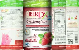 Label for BarnDad's FiberDX Strawberry Cream