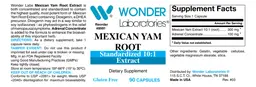 Label for Mexican Yam Root
