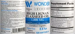 High Lignan Flaxseed Oil 1,000 mg