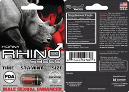 Label for Horny Rhino 69000