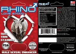 Label for Rhino Love 97000