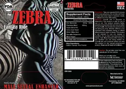 Label for Zebra Fantasy Ride