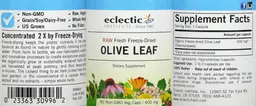 Label for Olive Leaf 400 mg