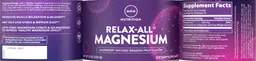 Label for Relax-ALL Magnesium Raspberry Infused Dragon Fruit Flavor