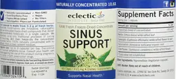 Label for Sinus Support 310 mg