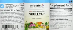 Label for Skullcap 350 mg