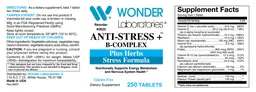 Label for Anti-Stress + B-Complex