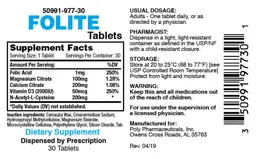 Label for Folite Tablets