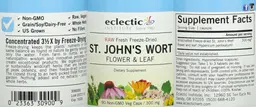 Label for St. John's Wort Flower & Leaf 300 mg