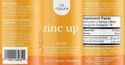 Label for Zinc Up