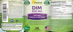 Label for DIM 300 mg