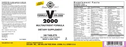 Label for Formula VM-2000