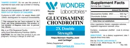 Label for Glucosamine Chondroitin 2X Double Strength