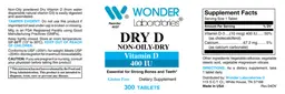 Label for Dry D 400 IU