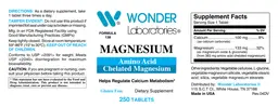 Label for Magnesium