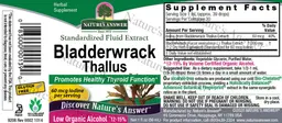 Label for Bladderwrack Thallus