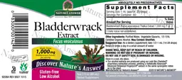 Label for Bladderwrack Extract 1,000 mg