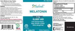 Label for Melatonin 3 mg