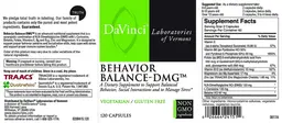 Label for Behavior Balance-DMG