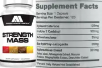 Label for Strength Mass