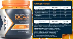 Label for BCAA Orange Flavour