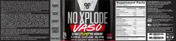 Label for N.O. - XPLODE VASO Cherry Bomb