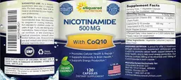 Label for Nicotinamide With CoQ10 500 mg