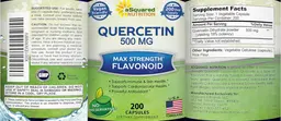 Label for Quercetin 500 mg