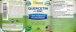 Label for Quercetin with Zinc