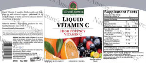 Liquid Vitamin C Natural Lemon Flavor