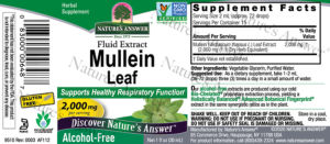 Mullein Leaf 2,000 mg Alcohol-Free