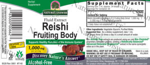 Reishi Fruiting Body 1,000 mg Alcohol-Fr