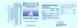 Label for Chlorella Caps