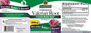 Valerian Root 500 mg