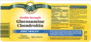 Label for Double Strength Glucosamine Chondroitin