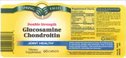 Label for Double Strength Glucosamine Chondroitin
