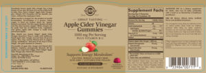Apple Cider Vinegar Gummies 1000 mg Rasp