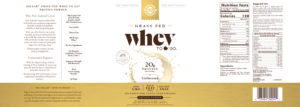 Label for Whey To Go Protein Powder Unflavored