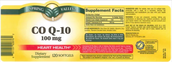 Label for CO Q-10 100 mg