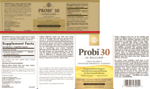Label for Probi 30