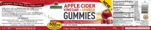 Apple Cider Vinegar + Ginger Gummies