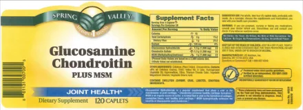 Label for Glucosamine Chondroitin Plus MSM
