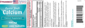 Oyster Shell Calcium 500 mg
