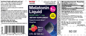 Melatonin Liquid 1 mg Berry Natural Flav