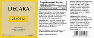 Decara High Potency Vitamin D3 25,000 IU