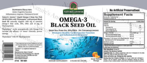 Omega-3 Black Seed Oil Great Tasting Orange